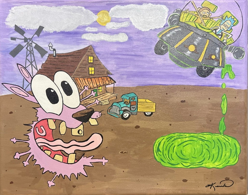 Courage Meets Rick & Morty